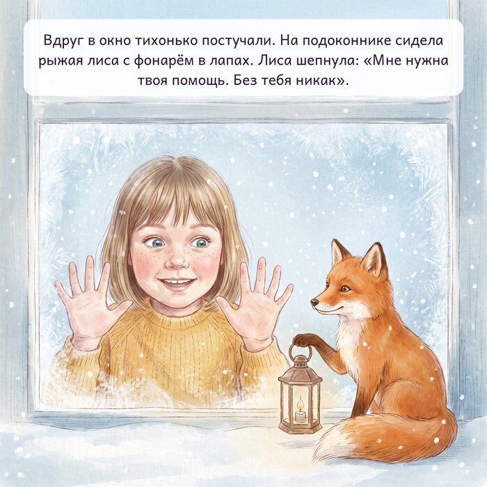 Лиса стучит в окно